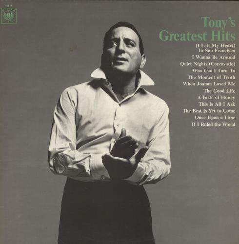 Tony Bennett Tony S Greatest Hits Laminated Sleeve Uk Vinyl Lp Album Lp Record