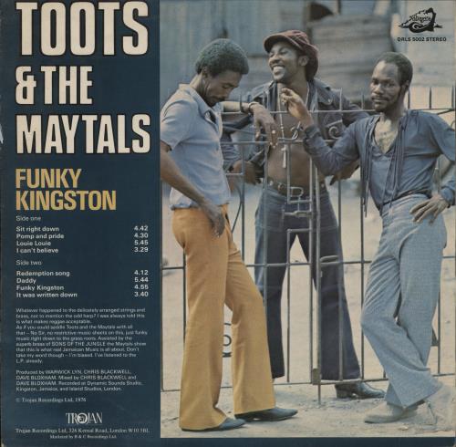 Toots & The Maytals Funky Kingston - EX vinyl LP album (LP record) UK OO9LPFU789915