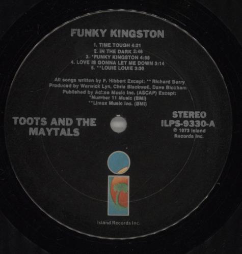 Toots & The Maytals Funky Kingston vinyl LP album (LP record) US OO9LPFU595968