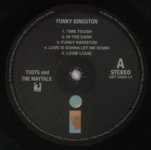 Toots & The Maytals Funky Kingston vinyl LP album (LP record) US OO9LPFU866682