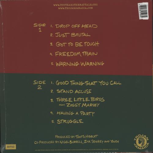 Toots & The Maytals Got To Be Tough - Green Vinyl - Sealed vinyl LP album (LP record) UK OO9LPGO751350