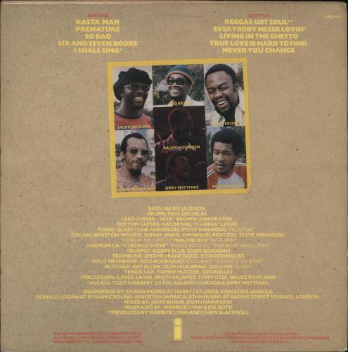 Toots & The Maytals Reggae Got Soul vinyl LP album (LP record) UK OO9LPRE440920