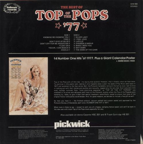 Top Of The Pops The Best Of Top Of The Pops '77 + Poster vinyl LP album (LP record) UK T6FLPTH466365