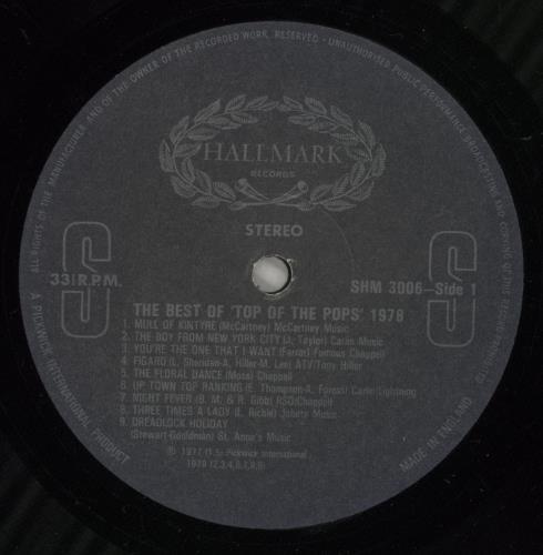 Top Of The Pops The Best Of Top Of The Pops '78 + Poster vinyl LP album (LP record) UK T6FLPTH466363