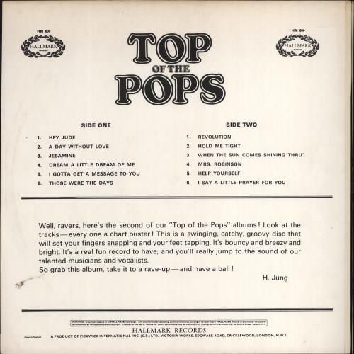 Top Of The Pops Top Of The Pops Vol. 2 vinyl LP album (LP record) UK T6FLPTO775475
