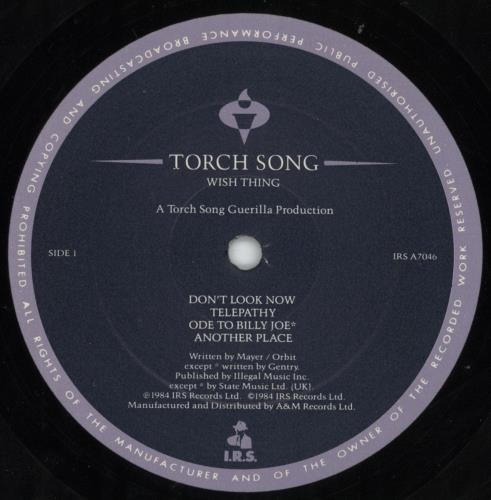 Torch Song Wish Thing vinyl LP album (LP record) UK OSGLPWI808617