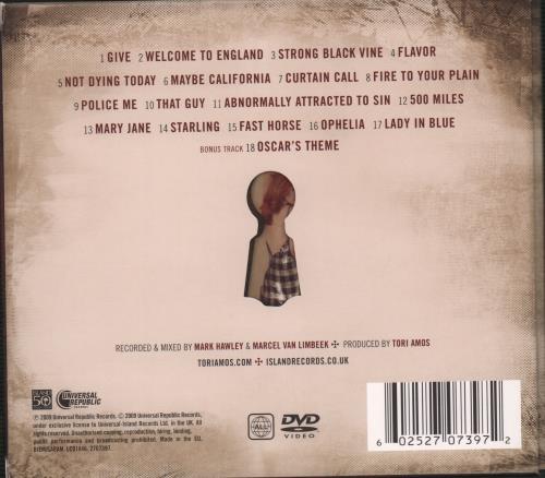 Tori Amos Abnormally Attracted To Sin 2-disc CD/DVD set UK TOR2DAB667173