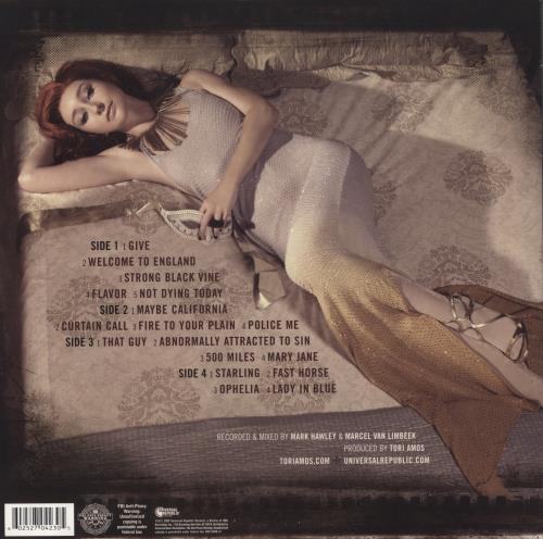 Tori Amos Abnormally Attracted To Sin 2-LP vinyl record set (Double LP Album) US TOR2LAB667264