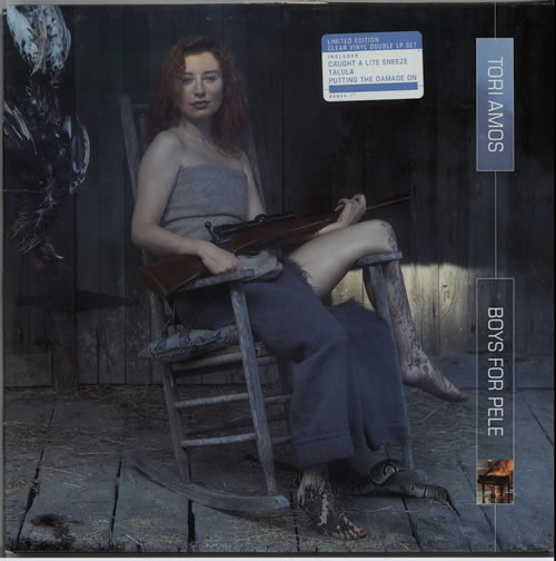 Tori Amos Boys For Pele - Clear Vinyl - Hype Stickered 2-LP vinyl record set (Double LP Album) US TOR2LBO338074