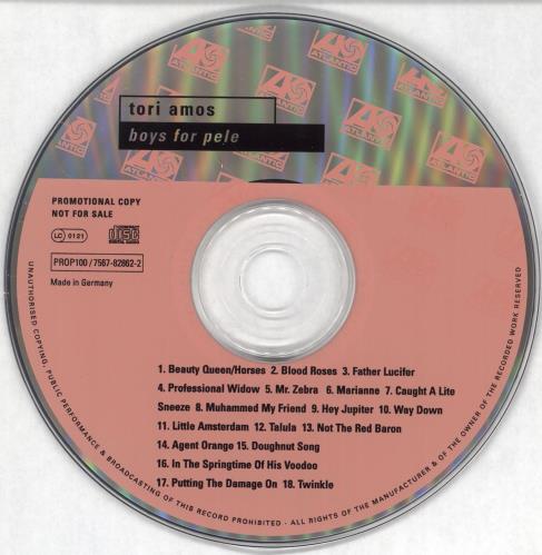 Tori Amos Boys For Pele CD album (CDLP) German TORCDBO714960