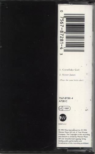 Tori Amos Cornflake Girl cassette single UK TORCSCO50714