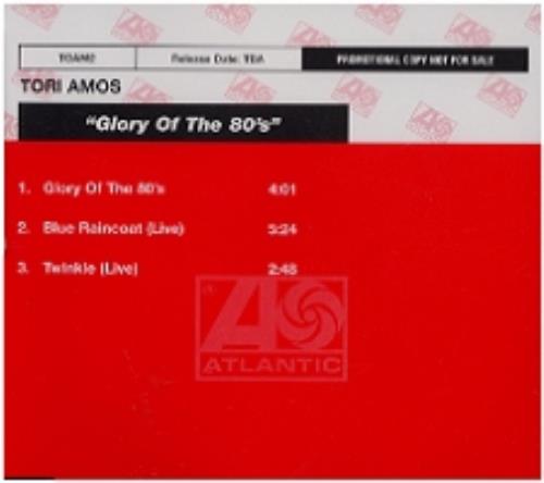 Tori Amos Glory Of The 80's CD single (CD5 / 5") Australian TORC5GL190867