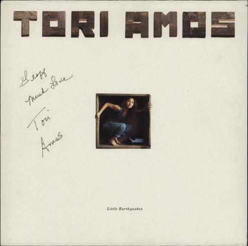 Tori Amos Little Earthquakes - Autographed vinyl LP album (LP record) German TORLPLI765470