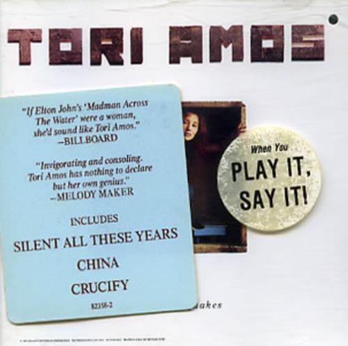 Tori Amos Little Earthquakes CD album (CDLP) US TORCDLI327467