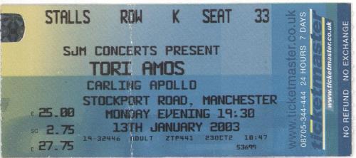 Tori Amos Scarlet's Walk + Ticket Stub tour programme UK TORTRSC726713