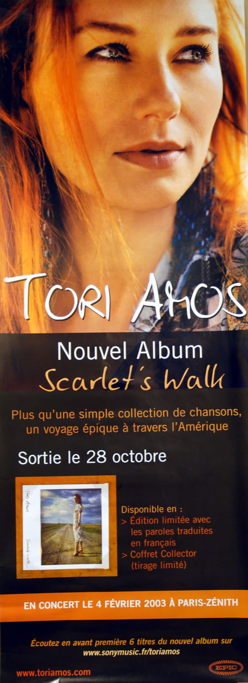 Tori Amos Scarlet's Walk poster French TORPOSC262803