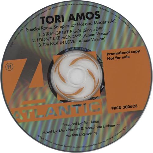Tori Amos Strange Little Girl - Special Radio Sampler For Hot And Modern AC CD single (CD5 / 5") US TORC5ST198082