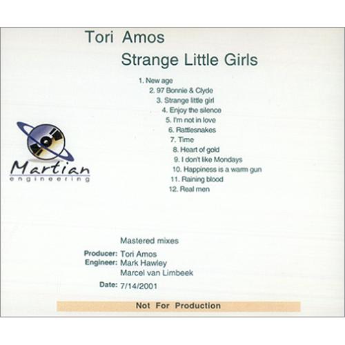 Tori Amos Strange Little Girls CD-R acetate UK TORCRST194523
