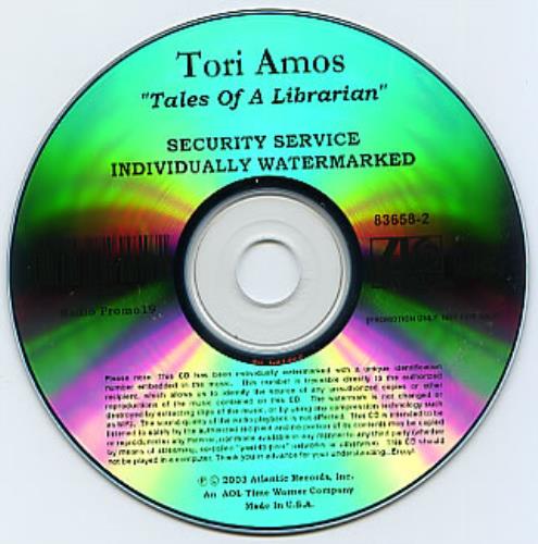 Tori Amos Tales Of A Librarian CD-R acetate US TORCRTA287290