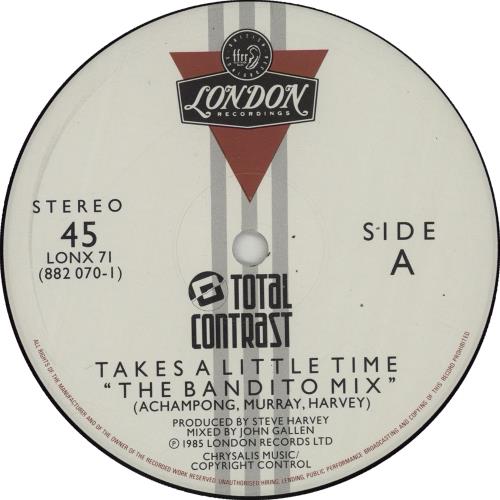 Total Contrast Takes A Little Time 12" vinyl single (12 inch record / Maxi-single) UK UO312TA659015