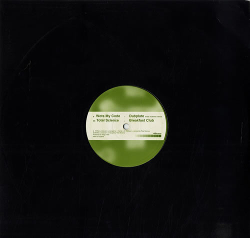 Total Science Breakfast Club/Dubplate 12" vinyl single (12 inch record / Maxi-single) UK VOV12BR560632