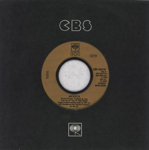 Toto Africa - Wide Centre 7" vinyl single (7 inch record / 45) UK TOT07AF839907