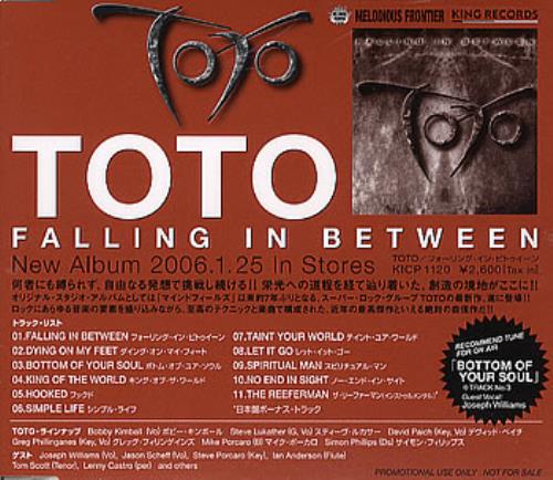 Toto Falling In Between CD album (CDLP) Japanese TOTCDFA352808