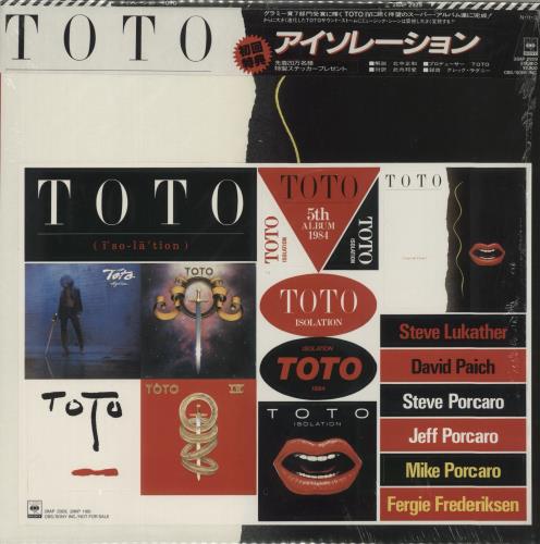 Toto Isolation + Outer Bag vinyl LP album (LP record) Japanese TOTLPIS880077