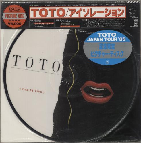 Toto Isolation + Stickered picture disc LP (vinyl picture disc album) Japanese TOTPDIS79633