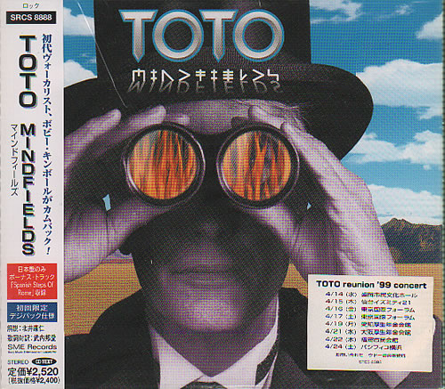 Toto Mindfields CD album (CDLP) Japanese TOTCDMI236907