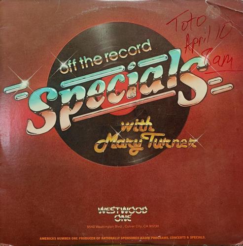 Toto Off The Record Special 2-LP vinyl record set (Double LP Album) US TOT2LOF886364