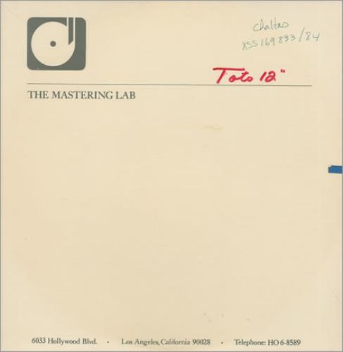 Toto Stranger In Town 12" vinyl single (12 inch record / Maxi-single) US TOT12ST370625