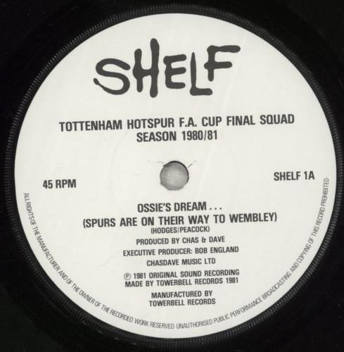Tottenham Hotspur FC Ossie's Dream 7" vinyl single (7 inch record / 45) UK SPU07OS215316
