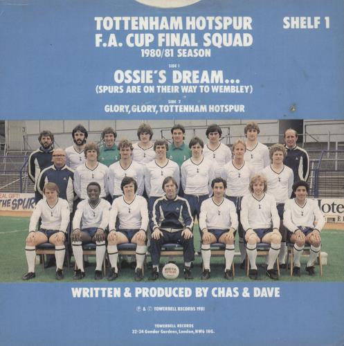 Tottenham Hotspur FC Ossie's Dream 7" vinyl single (7 inch record / 45) UK SPU07OS215316
