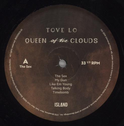 Tove Lo Queen Of The Clouds 2-LP vinyl record set (Double LP Album) US 6O62LQU857345