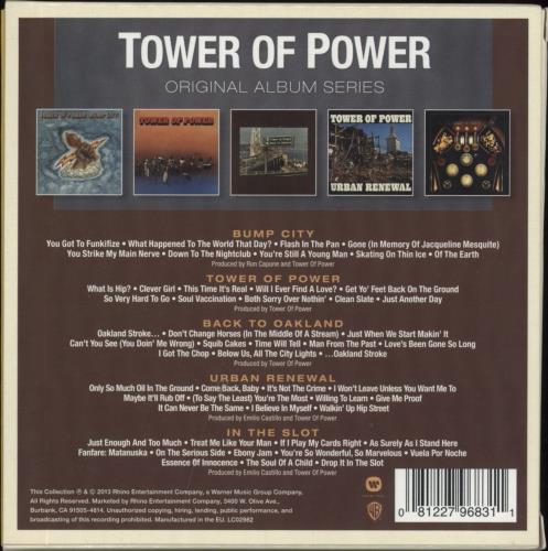 Tower Of Power Original Album Series 5-CD album set UK TO85COR808302