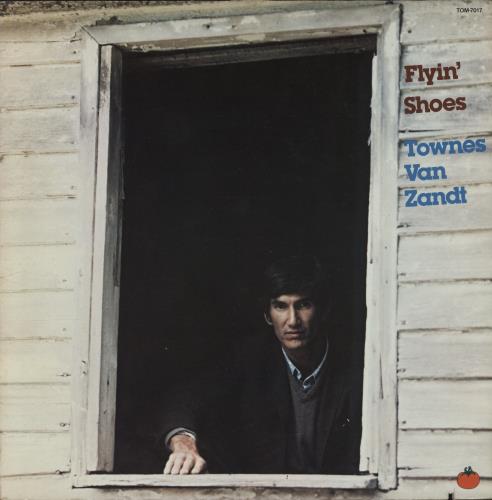 Townes Van Zandt Flyin' Shoes + Inner - EX vinyl LP album (LP record) US TVZLPFL880231