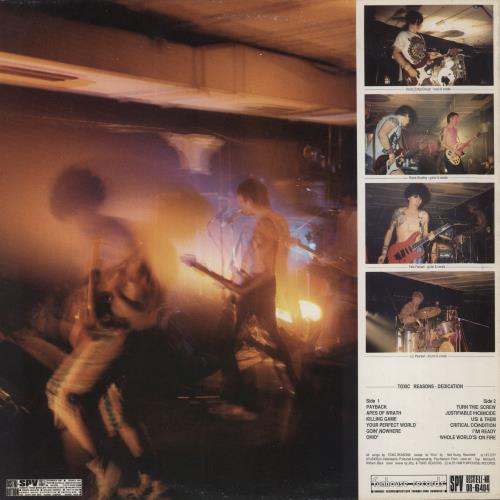 Toxic Reasons Dedication 1979-1988 vinyl LP album (LP record) UK U70LPDE860488