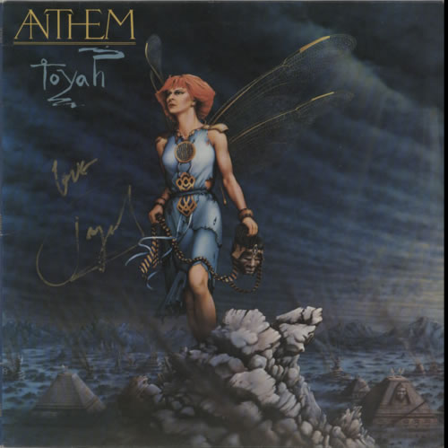 Toyah Anthem - Autographed vinyl LP album (LP record) UK TYHLPAN594205