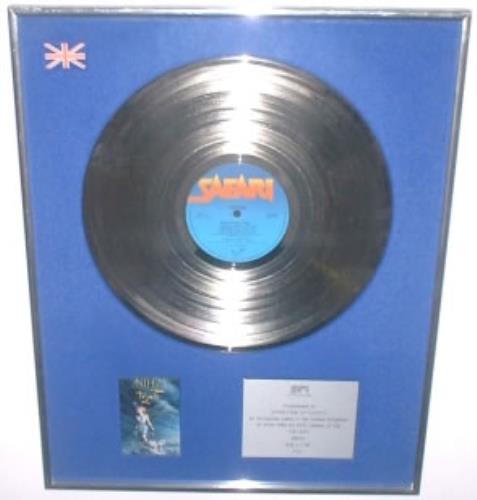 Toyah Anthem - Silver Disc award disc UK TYHAWAN25527