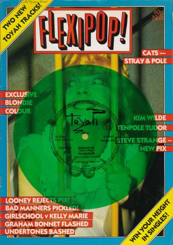 Toyah Flexipop! Magazine No.8 + Green Flexi magazine UK TYHMAFL279770