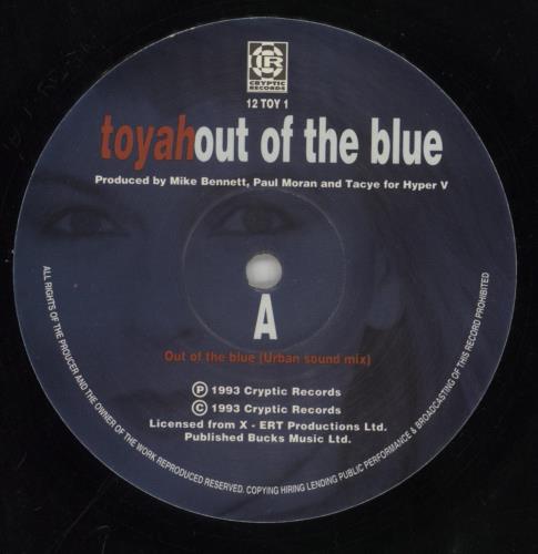Toyah Out Of The Blue - Autographed 12" vinyl single (12 inch record / Maxi-single) UK TYH12OU862000
