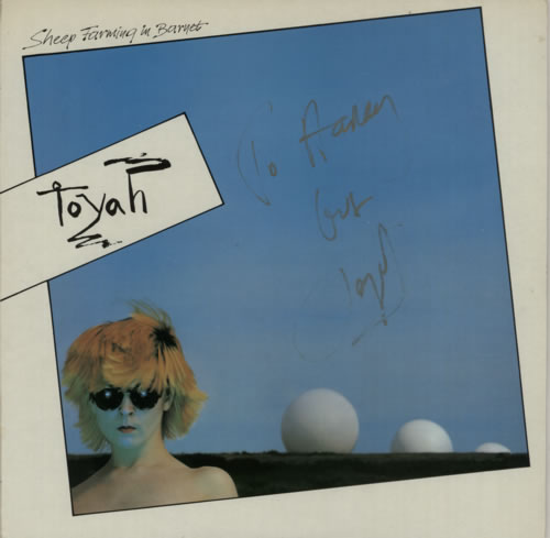 Toyah Sheep Farming In Barnet - Autographed vinyl LP album (LP record) UK TYHLPSH593928
