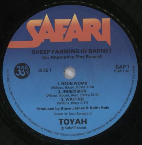 Toyah Sheep Farming In Barnet EP - Stickered sleeve 7" vinyl single (7 inch record / 45) UK TYH07SH794627