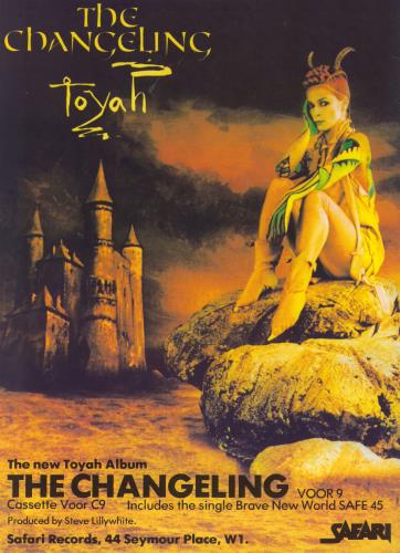 Toyah The Changeling Tour 1982 + Ticket Stub tour programme UK TYHTRTH827510