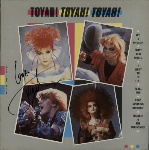 Toyah Toyah! Toyah! Toyah! (All The Hits) - Autographed vinyl LP album (LP record) UK TYHLPTO654440