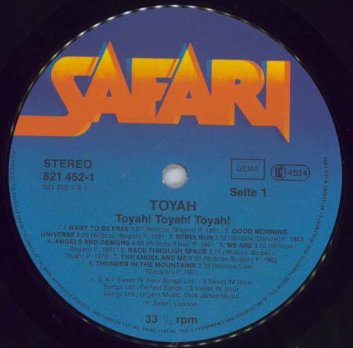Toyah Toyah! Toyah! Toyah! (All The Hits) vinyl LP album (LP record) German TYHLPTO822613