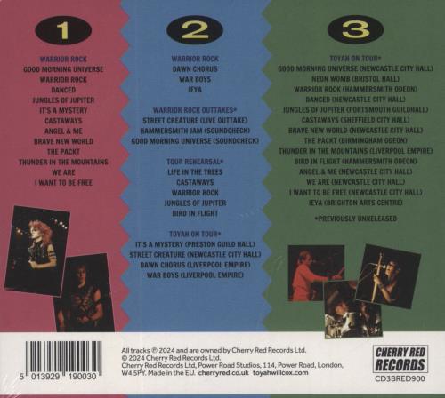 Toyah Warrior Rock - Toyah On Tour 3-CD album set (Triple CD) UK TYH3CWA846838