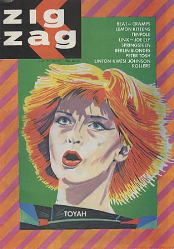Toyah Zig Zag/Flexipop magazine UK TYHMAZI342160