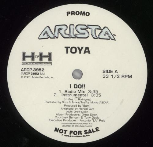 Toya I Do 12" vinyl single (12 inch record / Maxi-single) US OYA12ID201065